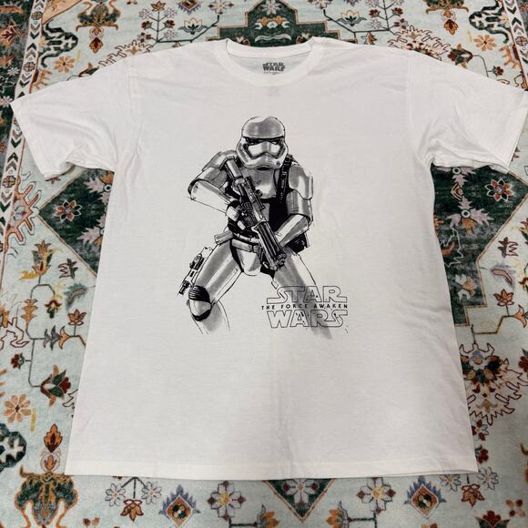 Star Wars The Force Awakens Stormtrooper Graphic T Shirt - Licensed Merchandise - Picture 1 of 6